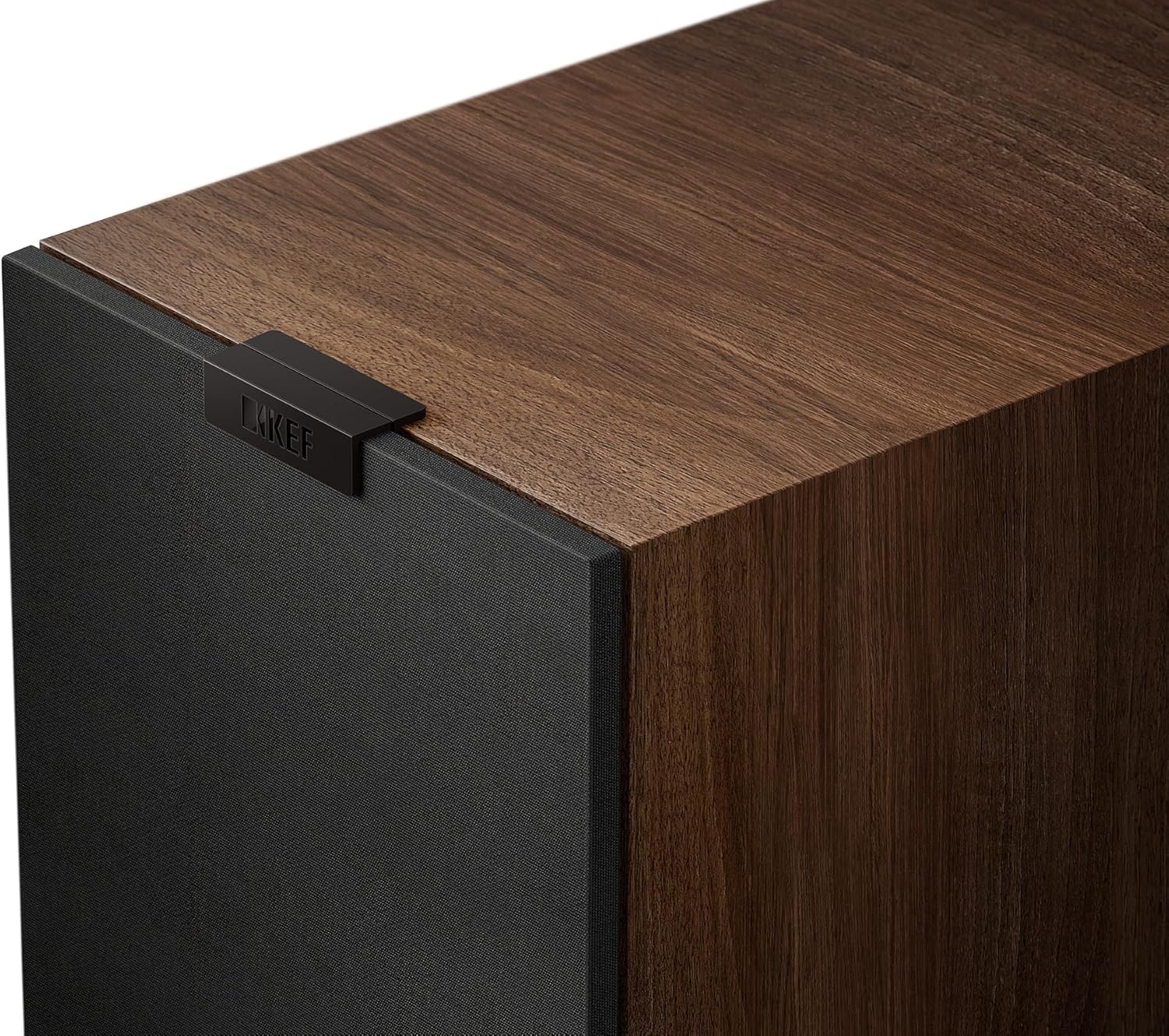 KEF Q7 Meta passive floorstanding speakers with sleek black cabinets and multiple drivers for high-quality sound.