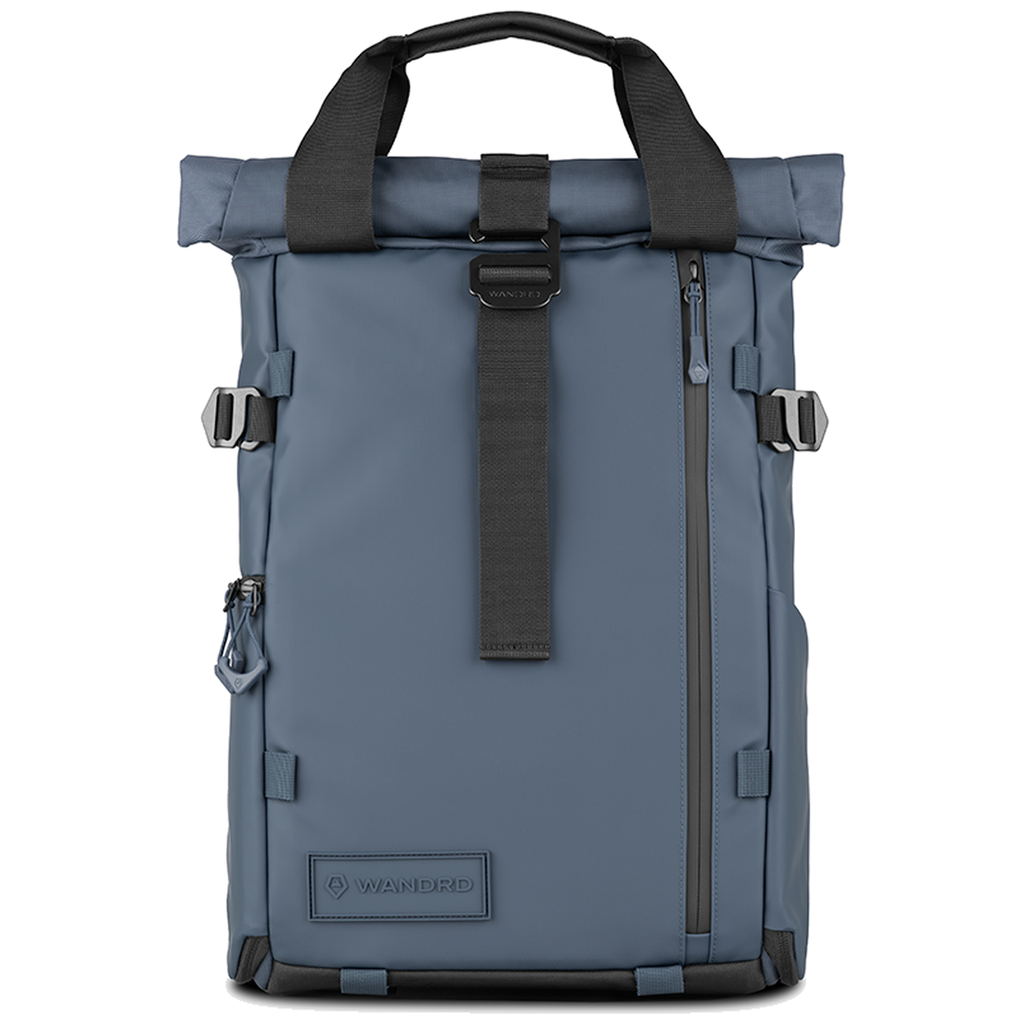 Aegean blue Wandrd Prvke 15L photo bundle camera bag with front view, designed for video equipment and gear storage.