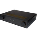 Arcam A15+ stereo integrated amplifier, B-stock, with sleek black design and control knobs on the front panel.