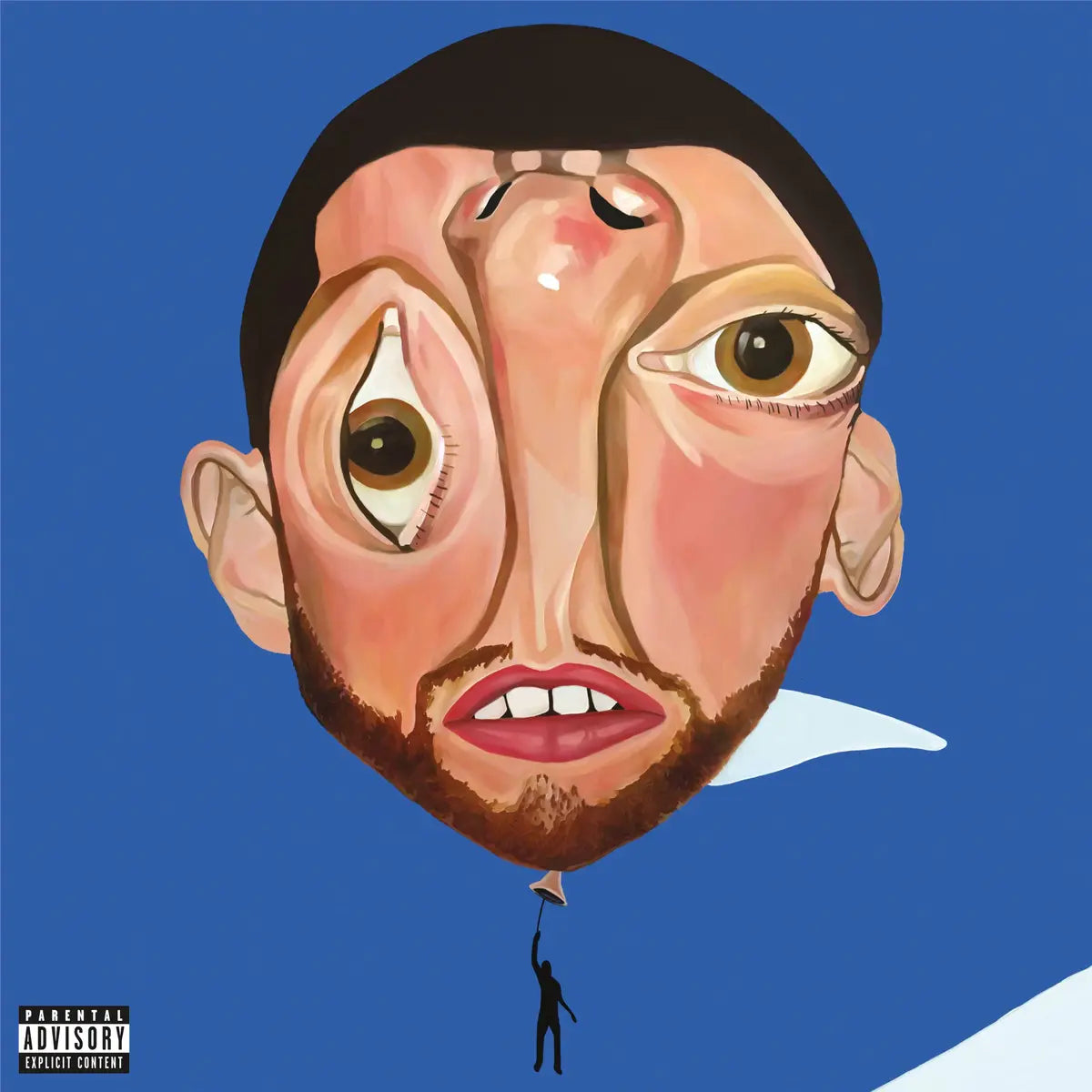 Black vinyl 2LP of Mac Miller's Balloonerism album, featuring jazz, funk, and soul tracks, released by Warner Records.
