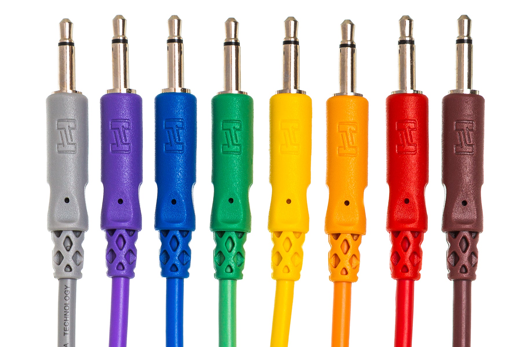 Hosa CMM-800 3.5mm TS Unbalanced Patch Cables cable, 3.5mm TS connectors close-up