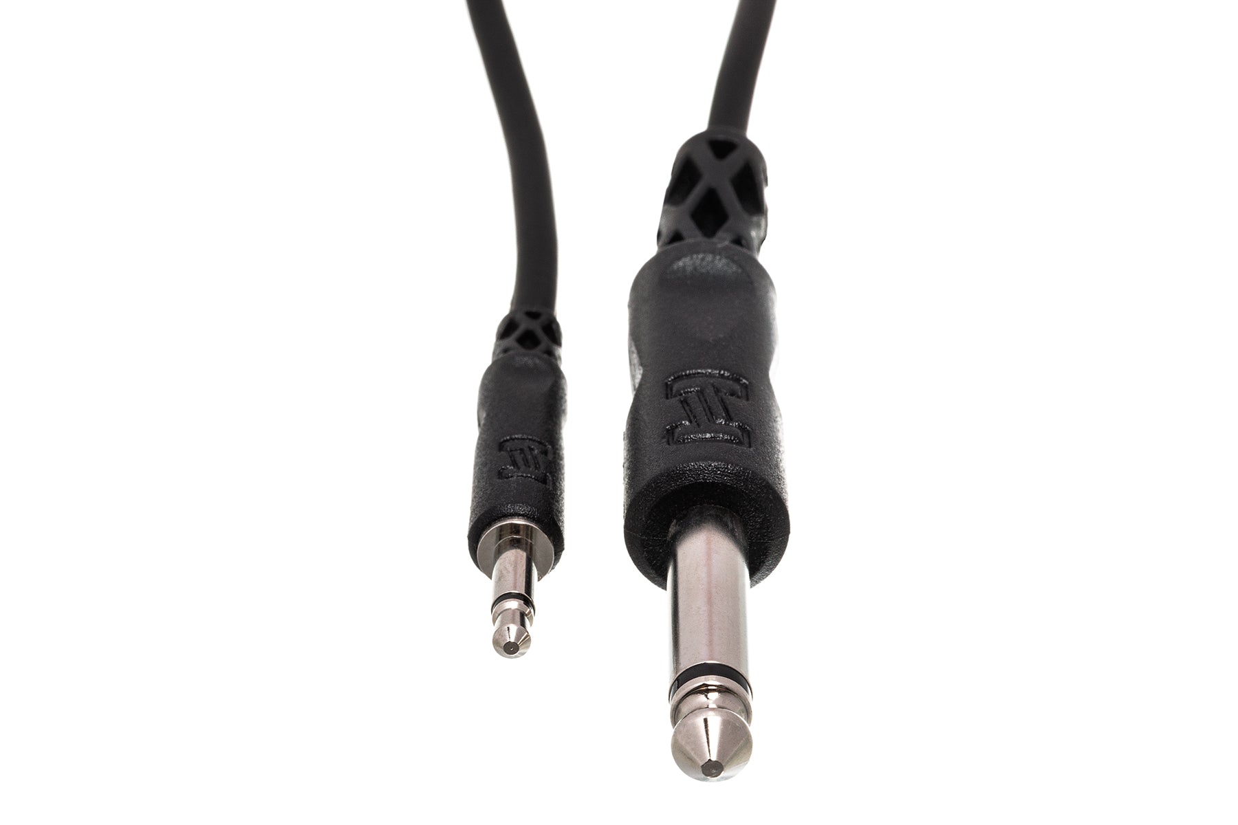 Hosa CMP-300 3.5mm TS - 6.3mm TS Mono cable, front view