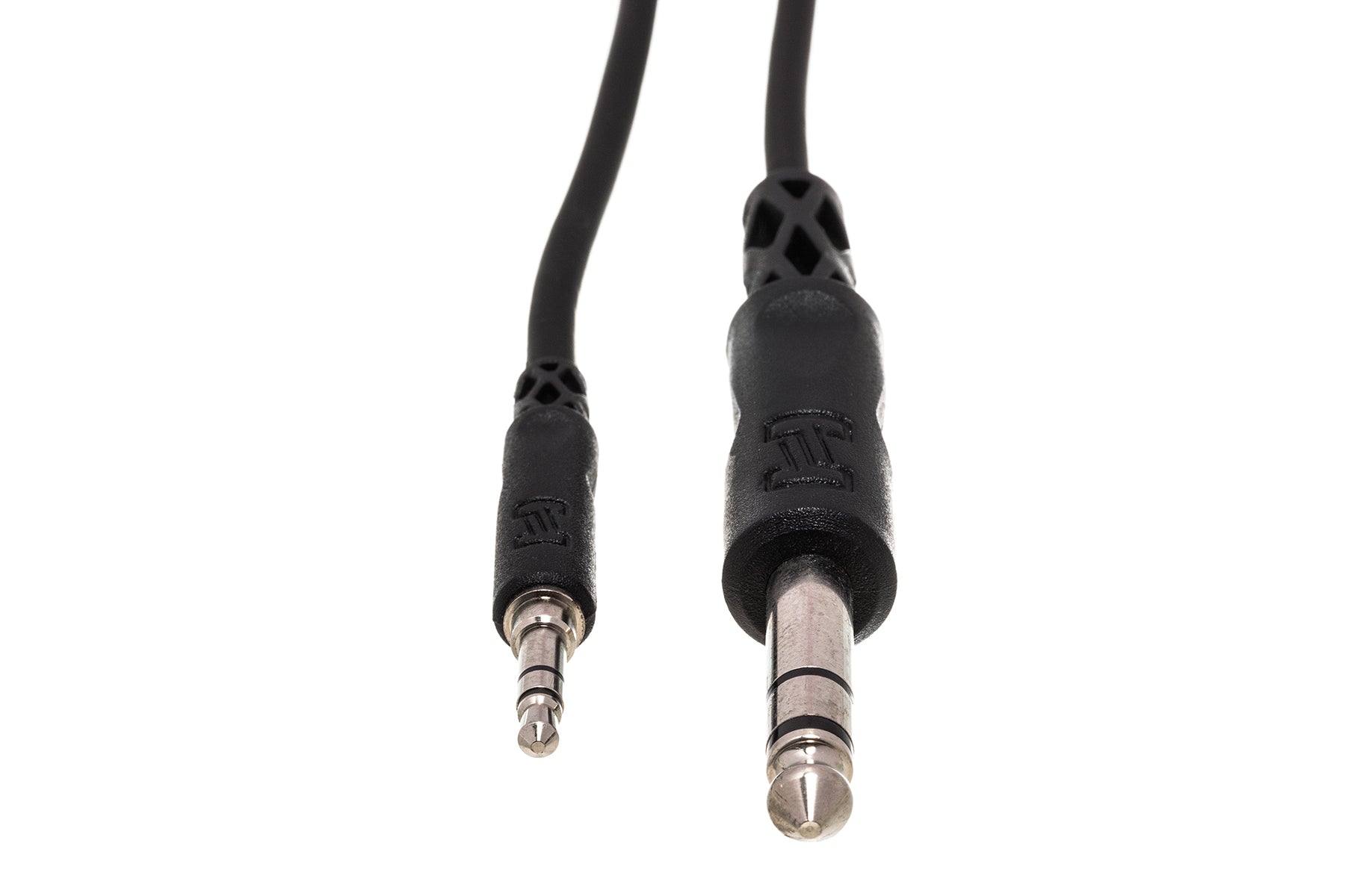 Hosa CMS-100 3.5mm TRS - 6.3mm TRS Stereo cable, front view