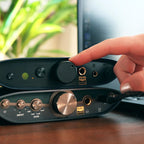 iFi Audio ZEN Air DAC 2 headphone amplifier and DAC with sleek black design, multiple input ports, and compact form factor.