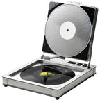 Pro-Ject Flatten it turntable isolation accessory with a sleek black design, reducing vibrations for improved sound quality.