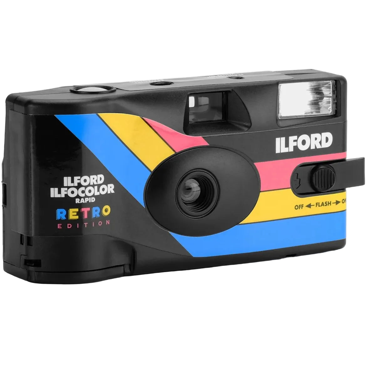 Ilford Ilfocolor Rapid Retro Edition instant camera with compact design and vintage style, perfect for casual photography.