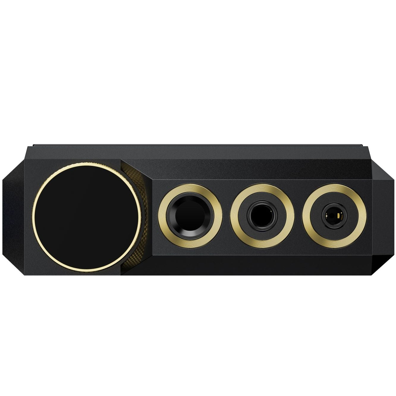 FiiO M27 portable music player with sleek black finish and touchscreen display, showing front view of the FiiO audio device.