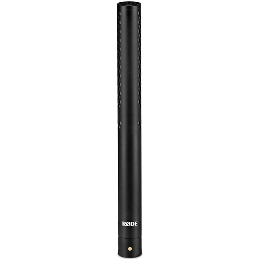 Rode NTG5 camera microphone with black windscreen and shock mount, designed for professional audio recording on film and video shoots.