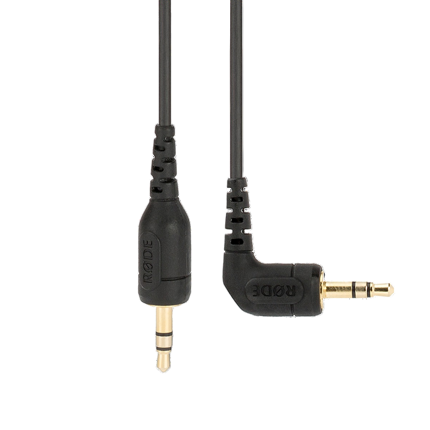 Rode SC8 TRS to TRS cable with black connectors and cable, used for audio connections in professional recording setups