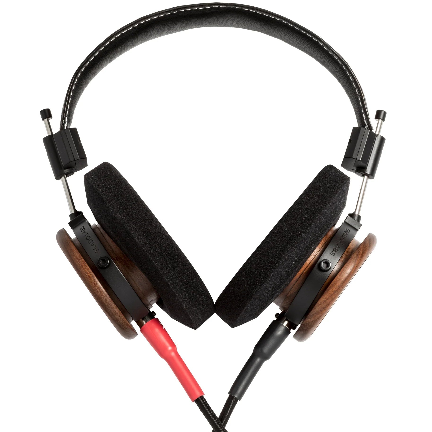 Grado Signature S550 wired headphones with over-ear design and sleek black finish, featuring adjustable headband and plush ear cushions.