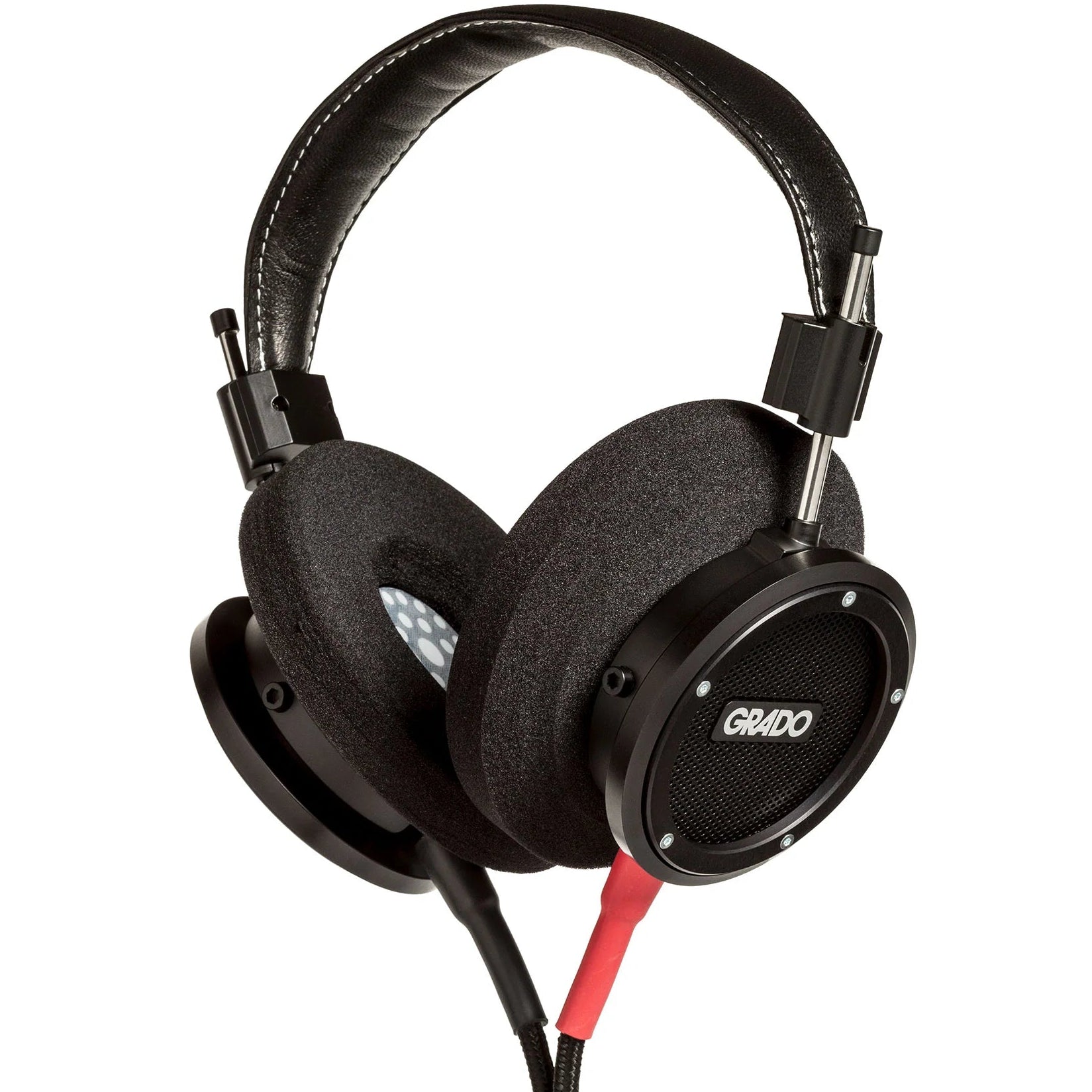 Grado Signature S750 wired headphones with sleek design and plush ear cushions, showcasing high-quality audio craftsmanship.