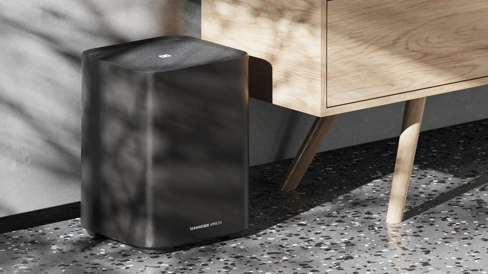 Sennheiser Ambeo Sub subwoofer, black.