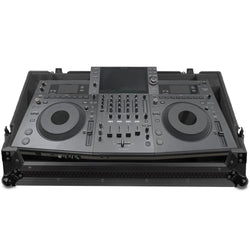 Black UDG Ultimate Flight Case for Pioneer Opus-Quad DJ equipment, featuring sturdy construction and protective design.