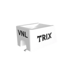 Ortofon VNL TRIX turntable stylus with a sleek design, shown tilted to the left, for high-quality vinyl record playback.