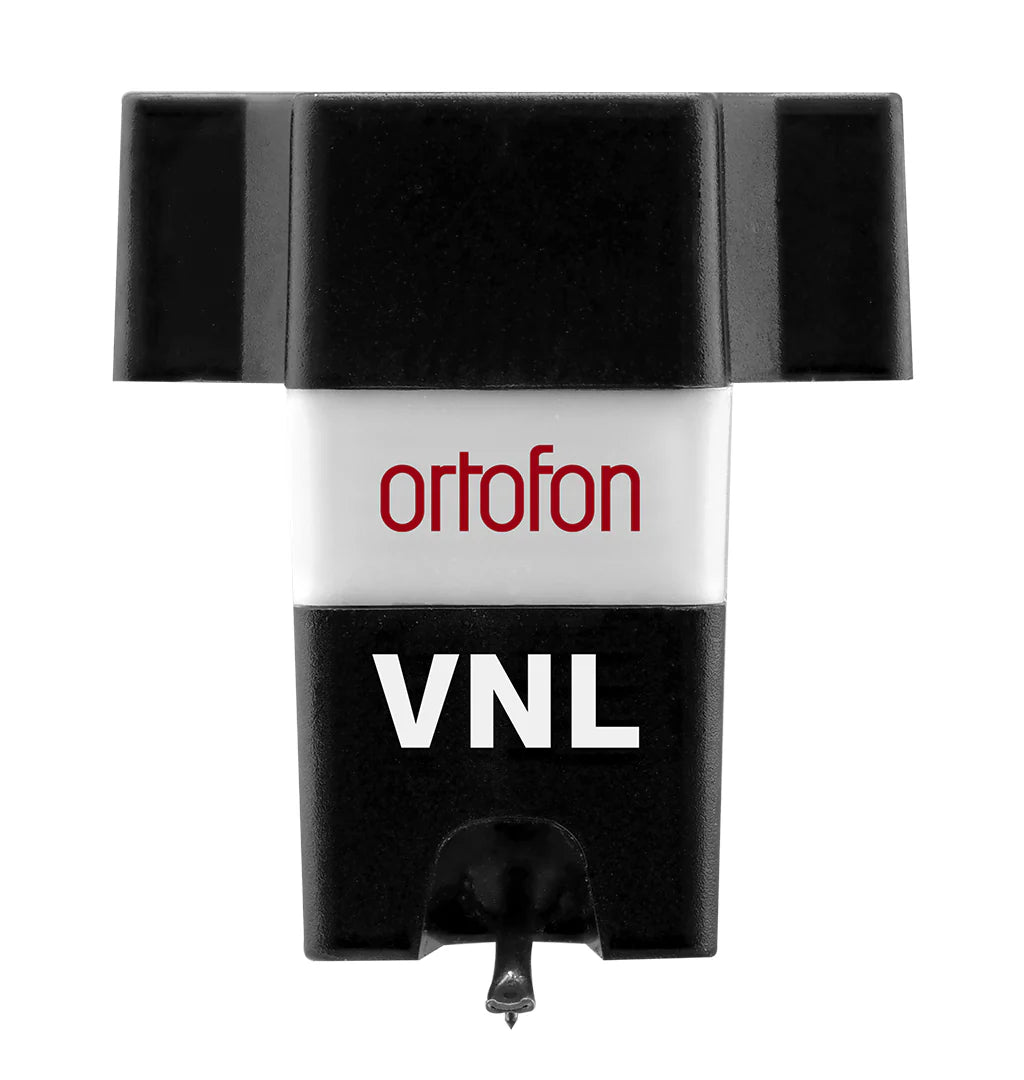 Ortofon VNL turntable cartridge with sleek design and detailed stylus, ideal for vinyl enthusiasts.