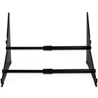 Analog Cases XTS Duo-Flex keyboard stand bundle with adjustable two-tier design and sturdy construction, shown in black finish.
