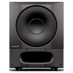 Adam Audio Sub8 PRO, front view with metal grille and front bass port