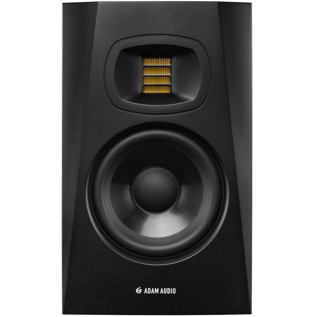 Adam Audio T5V active studio monitor, in black, front view