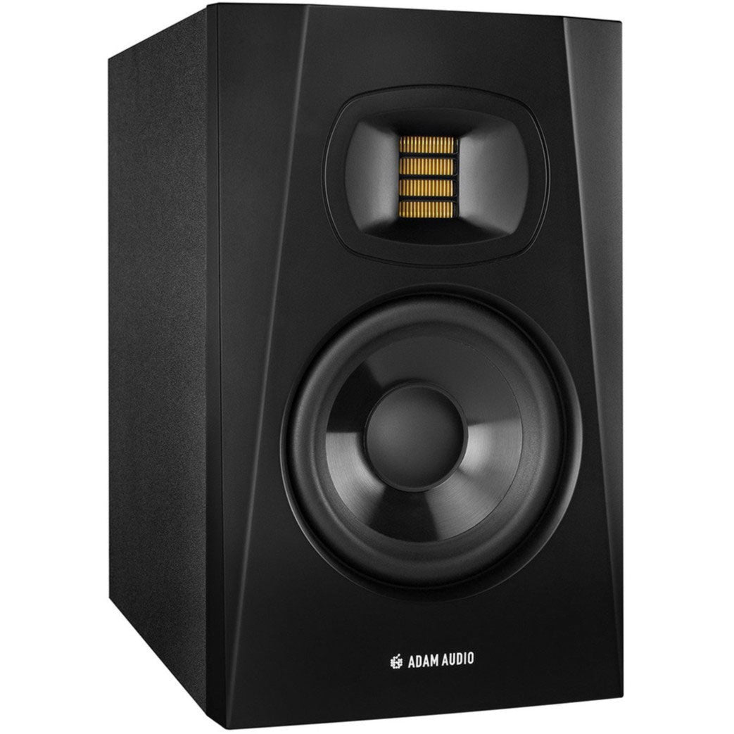 Adam Audio T5V active studio monitor, in black, front view