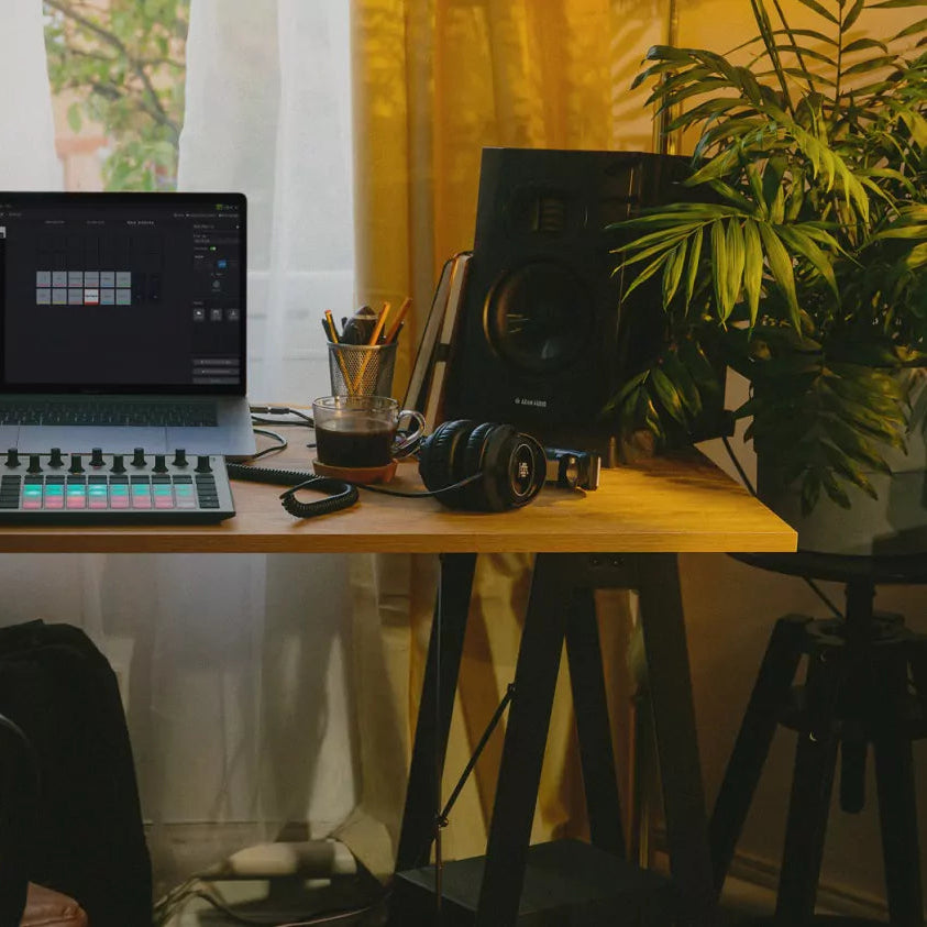 Adam Audio T5V active studio monitor, lifestyle setting