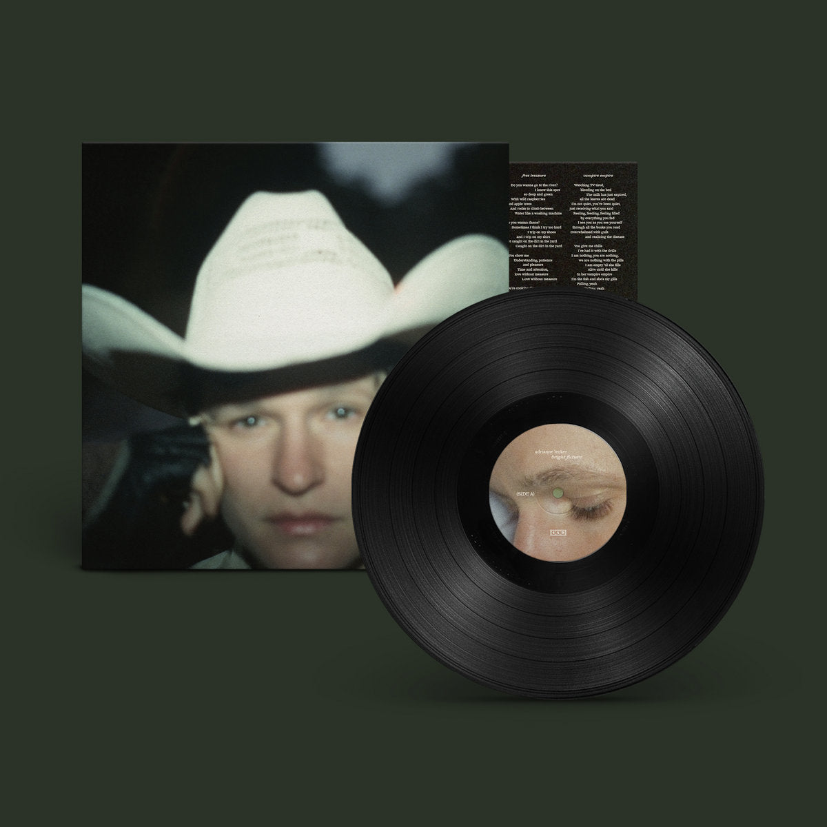 4AD Adrianne Lenker - Bright Future (Black) Vinyl LP, other, angle, black