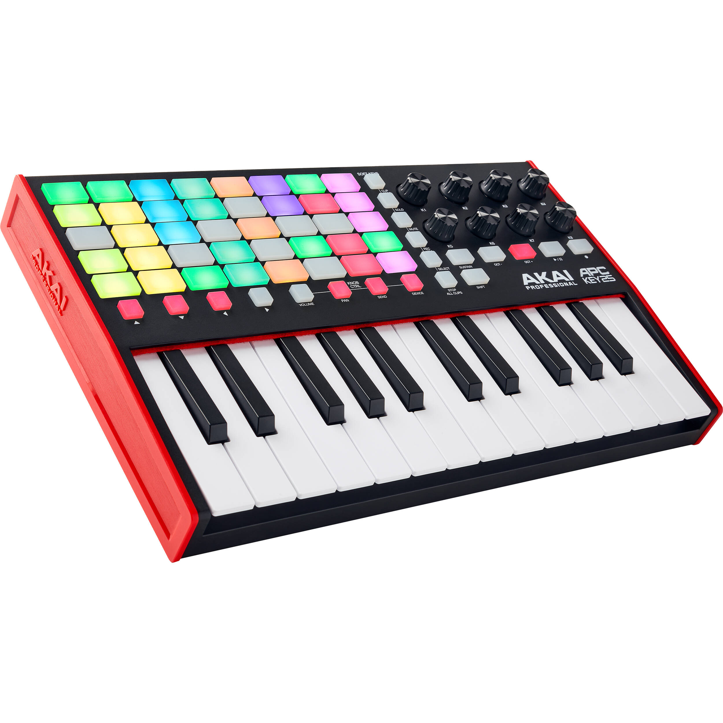 Akai Professional APC Key 25 MK2 MIDI keyboard, front view