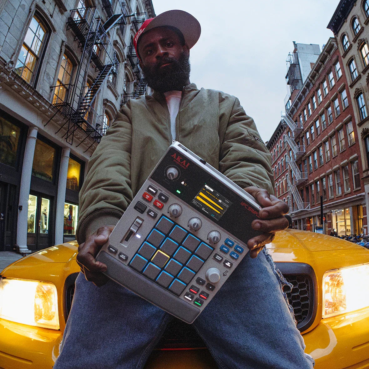 Akai Professional MPC Sample sampler, detail view.