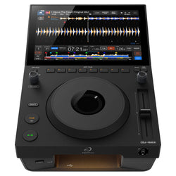AlphaTheta CDJ-1500X, front three-quarter view on white background