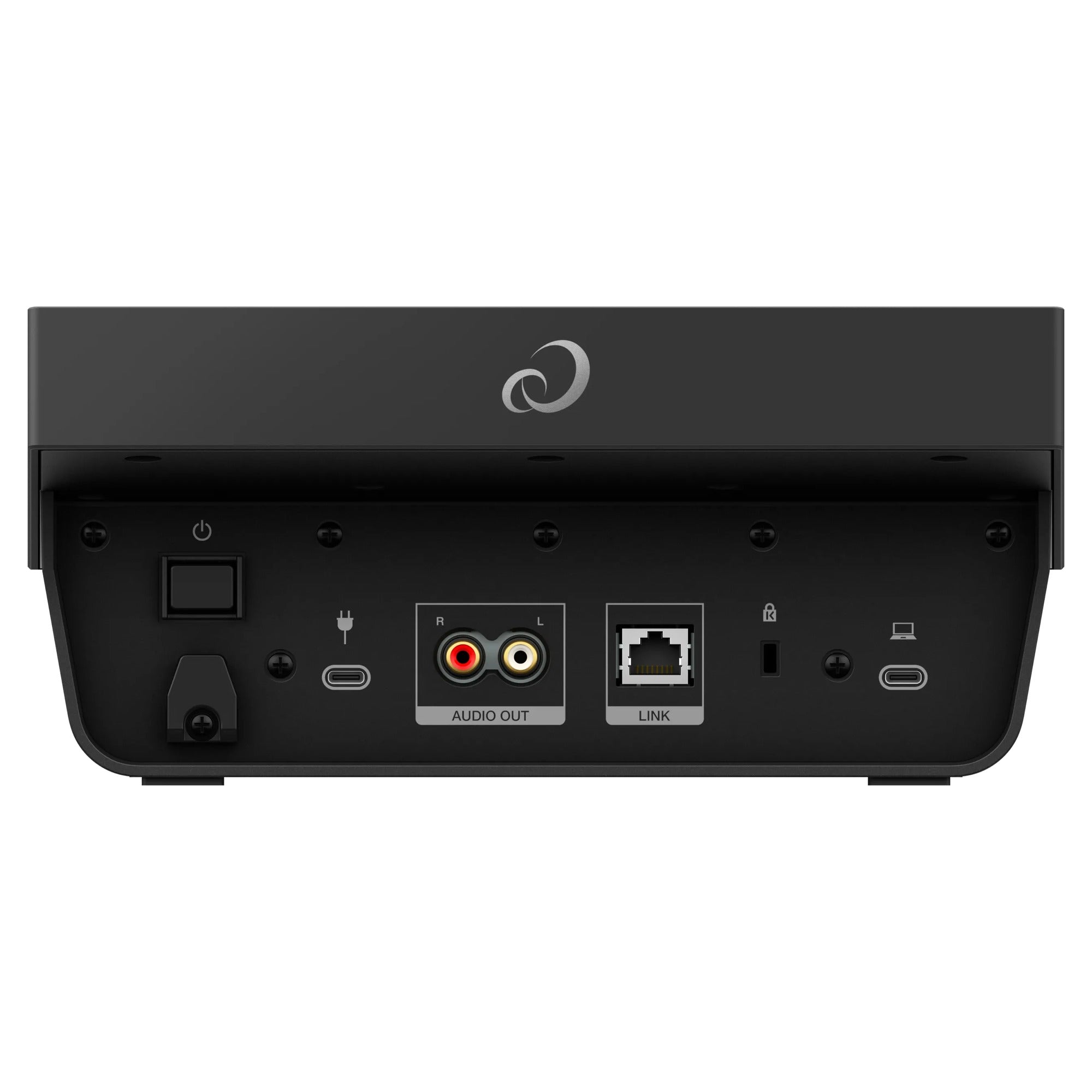 AlphaTheta CDJ-1500X, rear panel connectors on white background