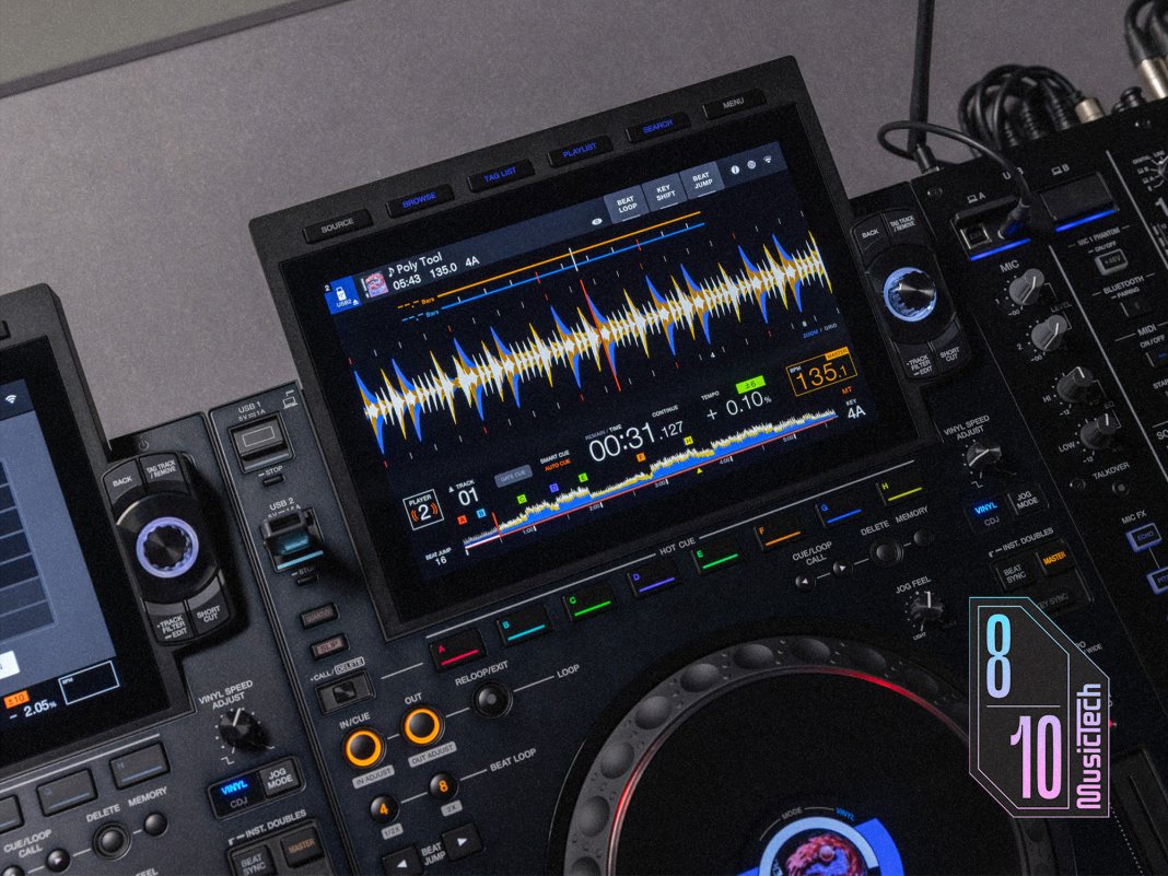 AlphaTheta CDJ-3000X DJ media player, in red