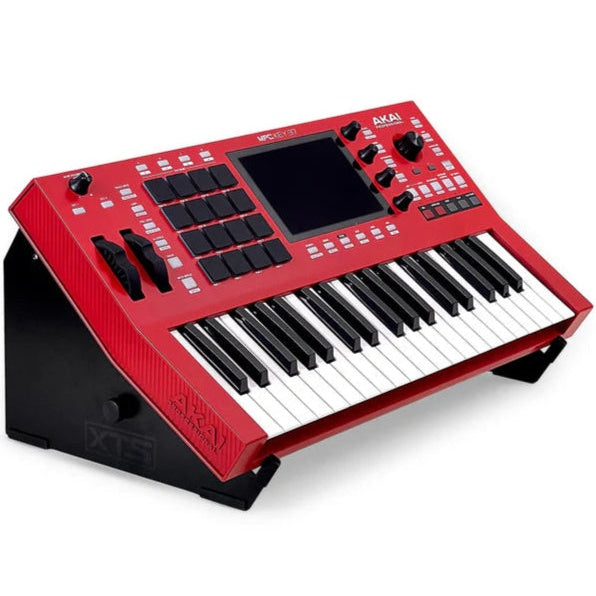 Analog Cases XTS Stand XL for keyboards, sturdy metal frame with adjustable height and black finish, supports large keyboard setups.