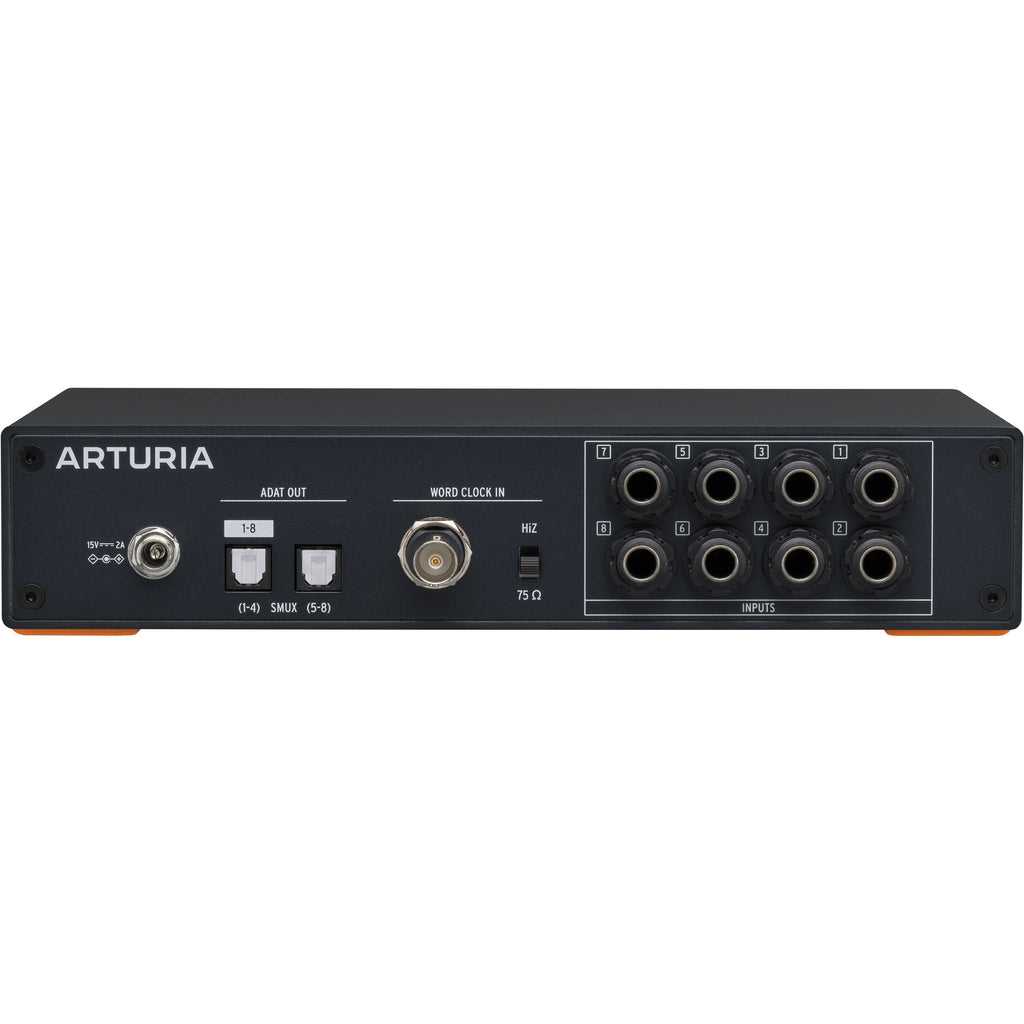 Arturia AudioFuse X8 IN audio interface, rear panel with connectors
