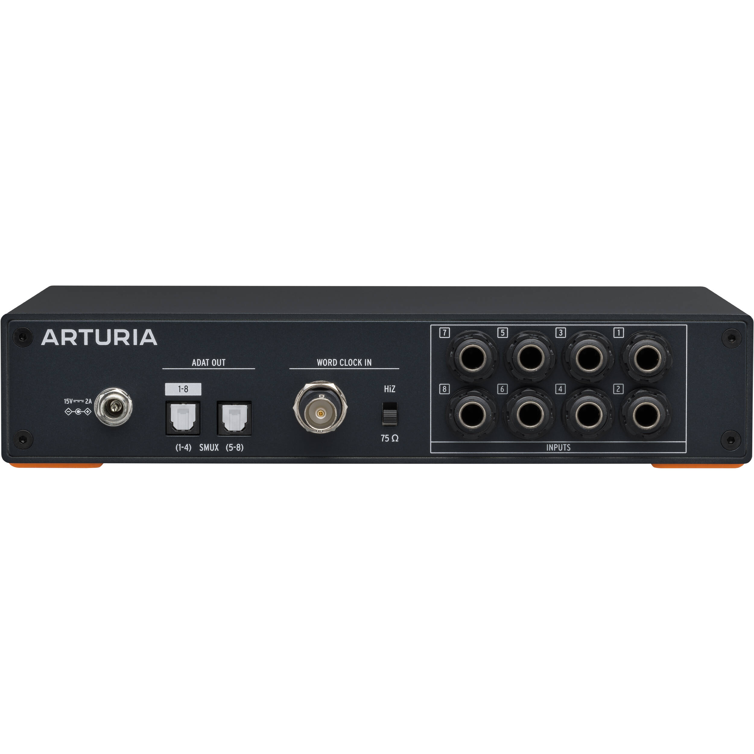 Arturia AudioFuse X8 IN audio interface, rear panel with connectors