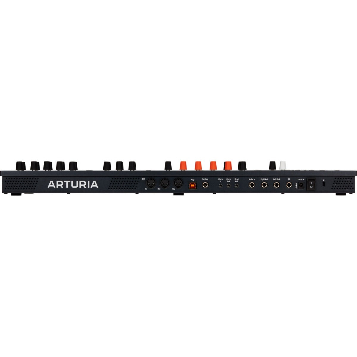Arturia MiniFreak synthesizer, angled view