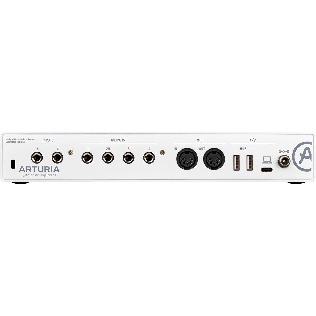 Arturia MiniFuse 4, audio interfaces, back, white