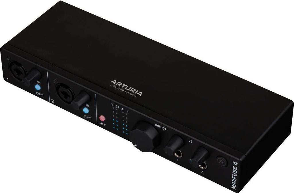 Arturia MiniFuse 4, audio interfaces, detail, white