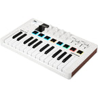 Arturia MiniLab 3 MIDI keyboard, in black, front view