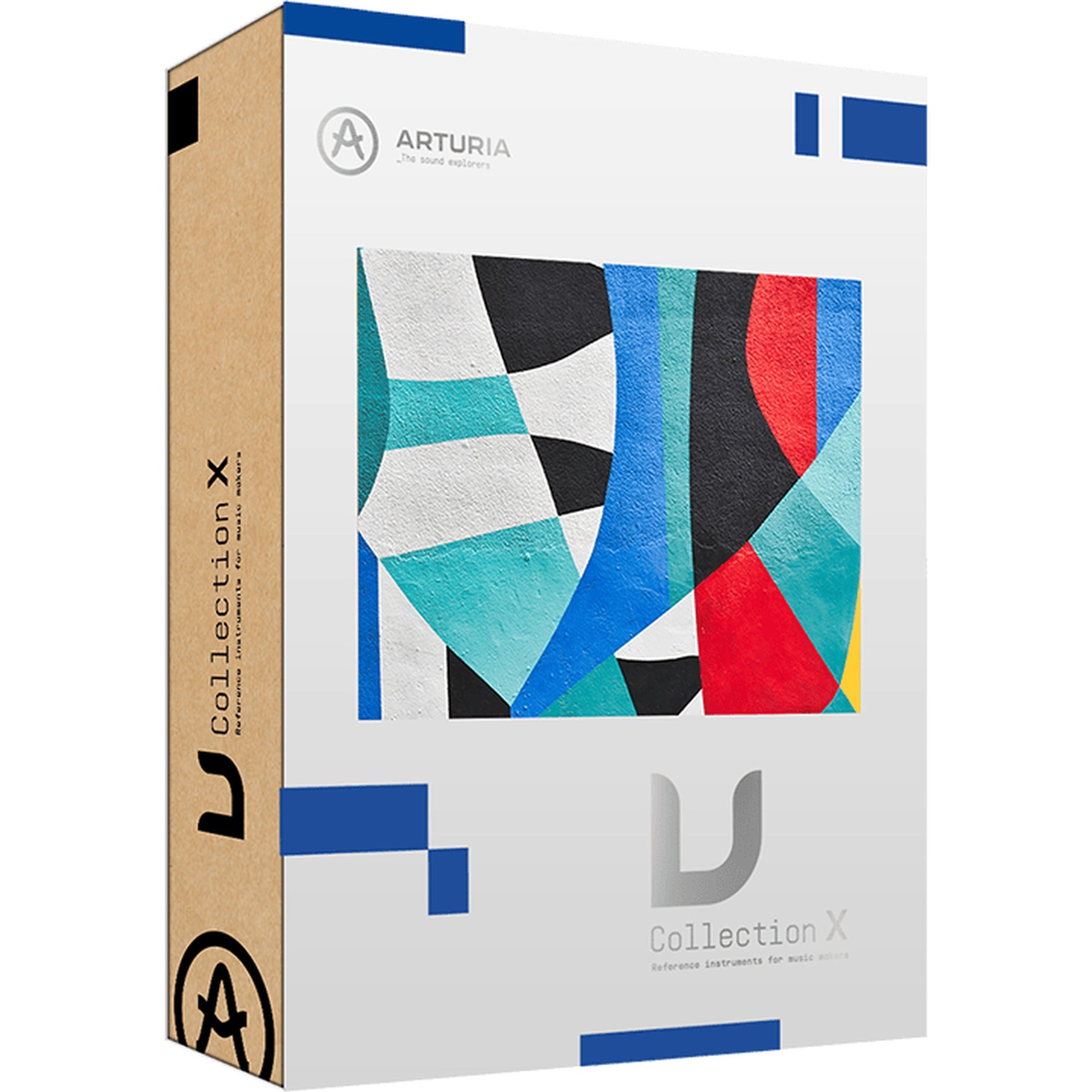 Arturia V Collection X software suite interface showcasing a collection of virtual synthesizers and keyboard instruments.