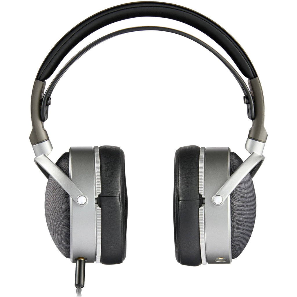 Audeze LCD-S20 studio headphones with closed-back design, featuring planar magnetic drivers and padded ear cups.