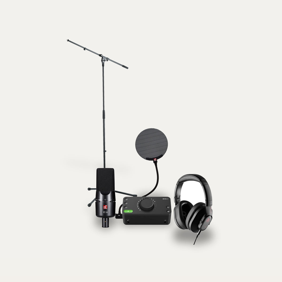 Audient EVO 4 + sE Electronics X1 A + Austrian Audio Hi-X20 Recording Starter Set