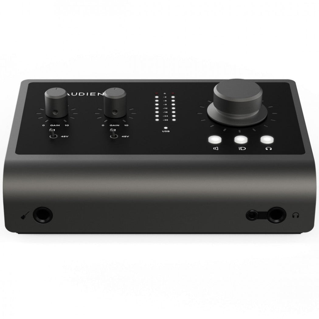 Audient iD14 MK2 audio interfaces, black alternate view 3