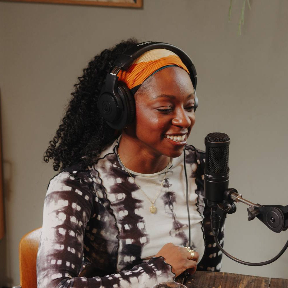 Audio-Technica AT 2020 condenser microphone, lifestyle