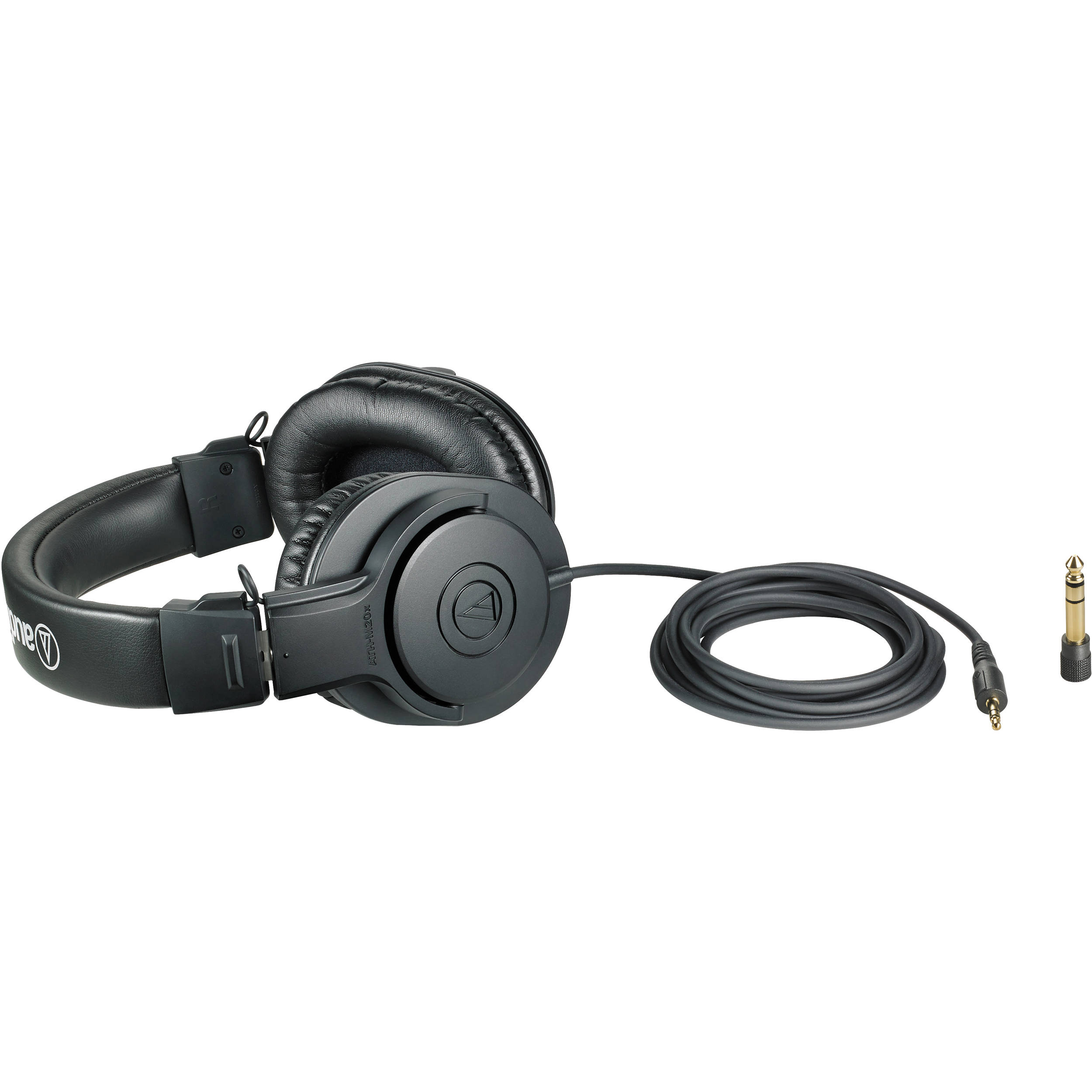 Audio-Technica ATH-M20x studio headphones, side view
