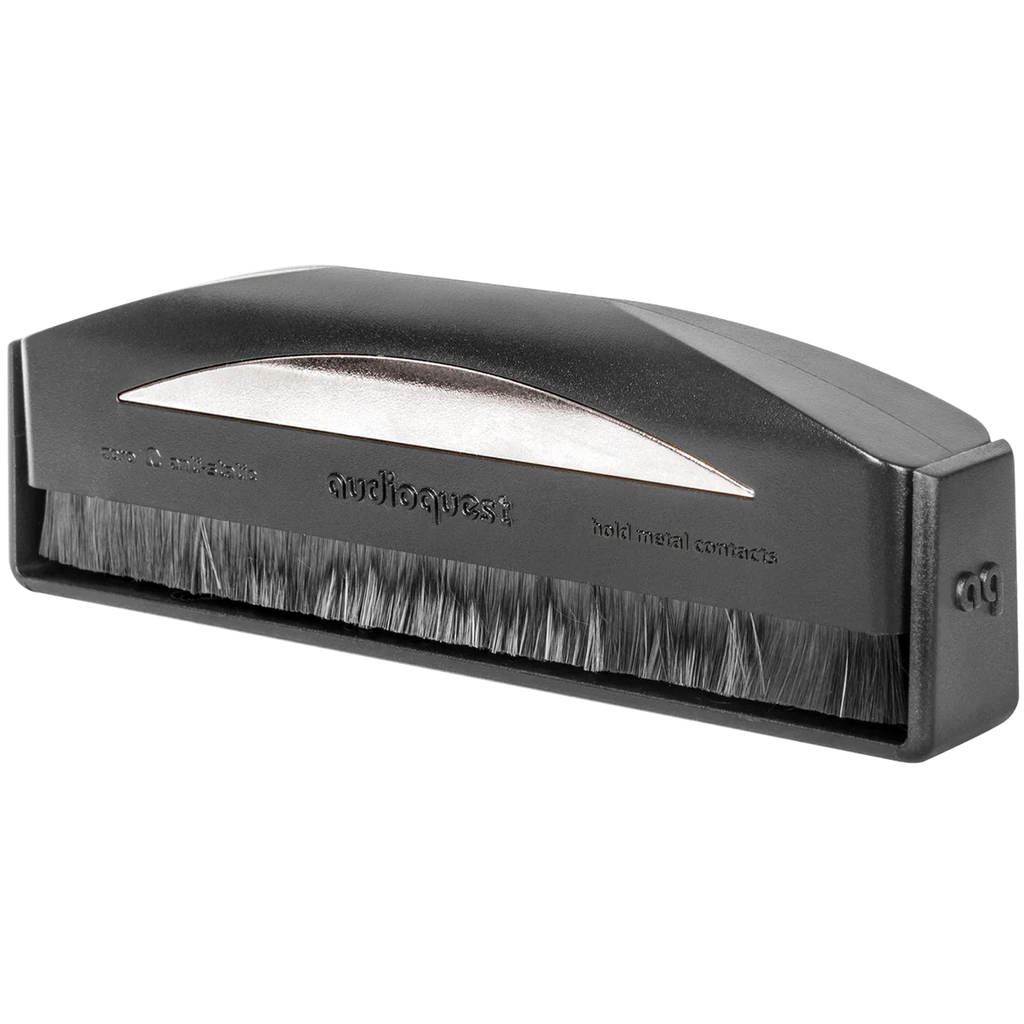 AudioQuest Silver Anti-Static Brush, front view.