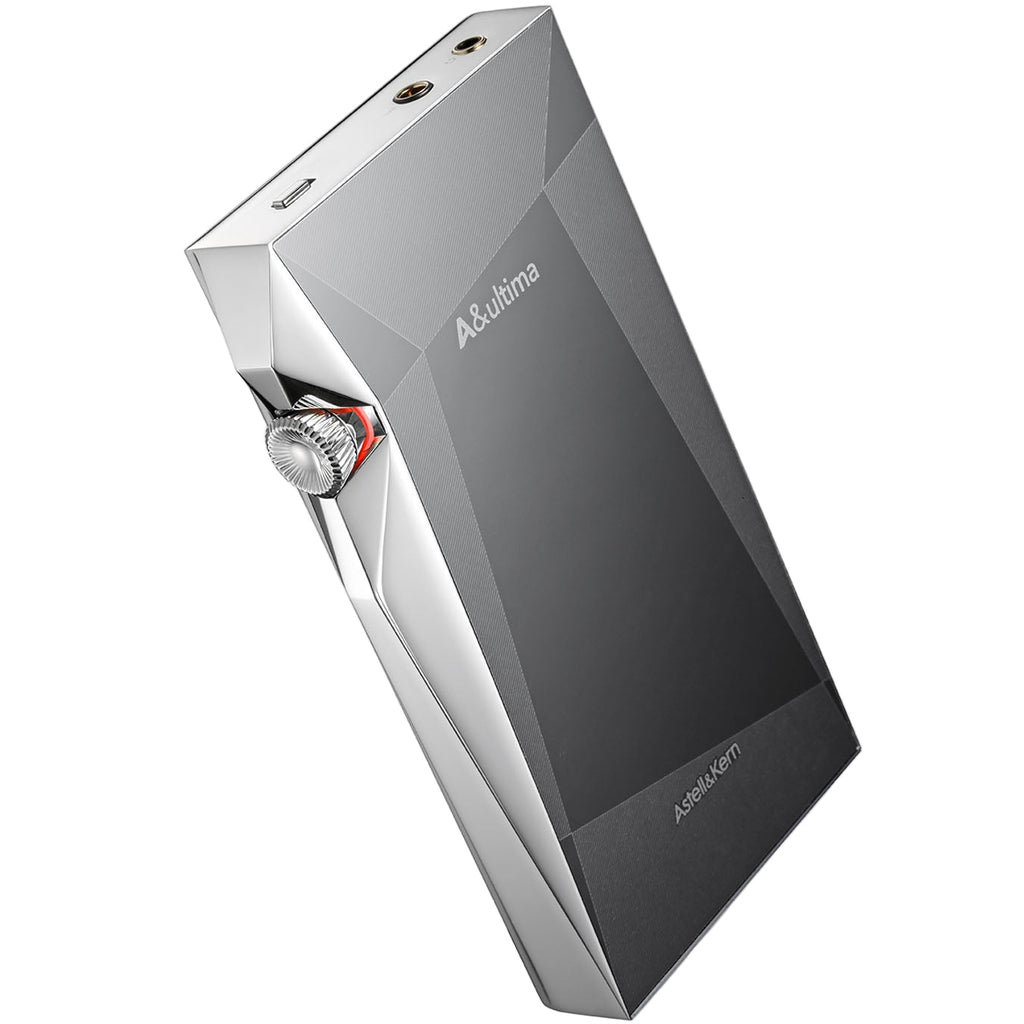 Astell&Kern A&ultima SP4000 portable music player with sleek black design and large touchscreen display.