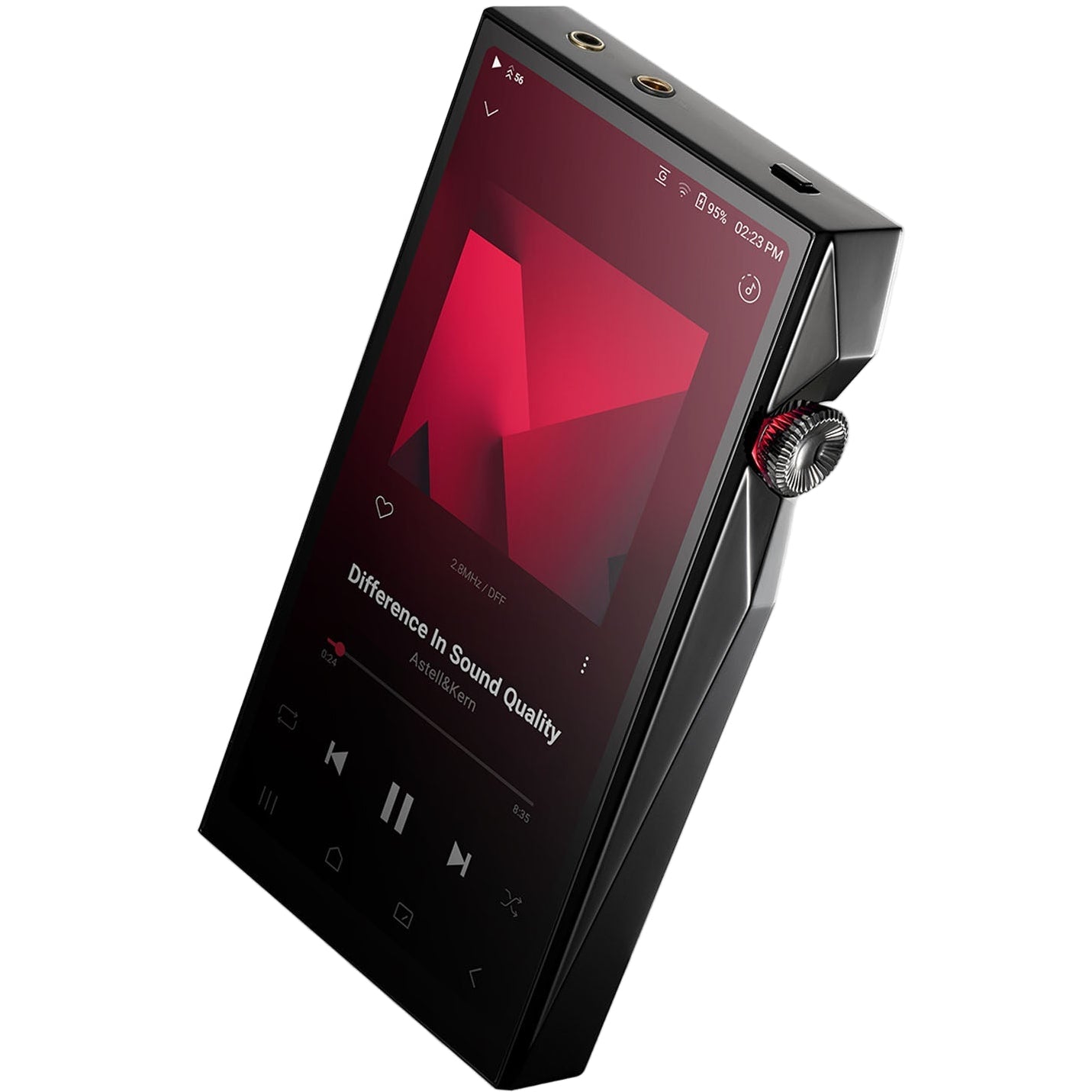 Astell&Kern A&ultima SP4000 portable music player with sleek black design and high-resolution display.