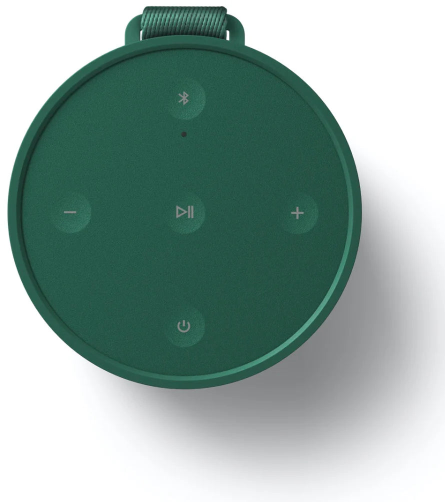 Bang & Olufsen Beosound Explore portable Bluetooth speaker, top view