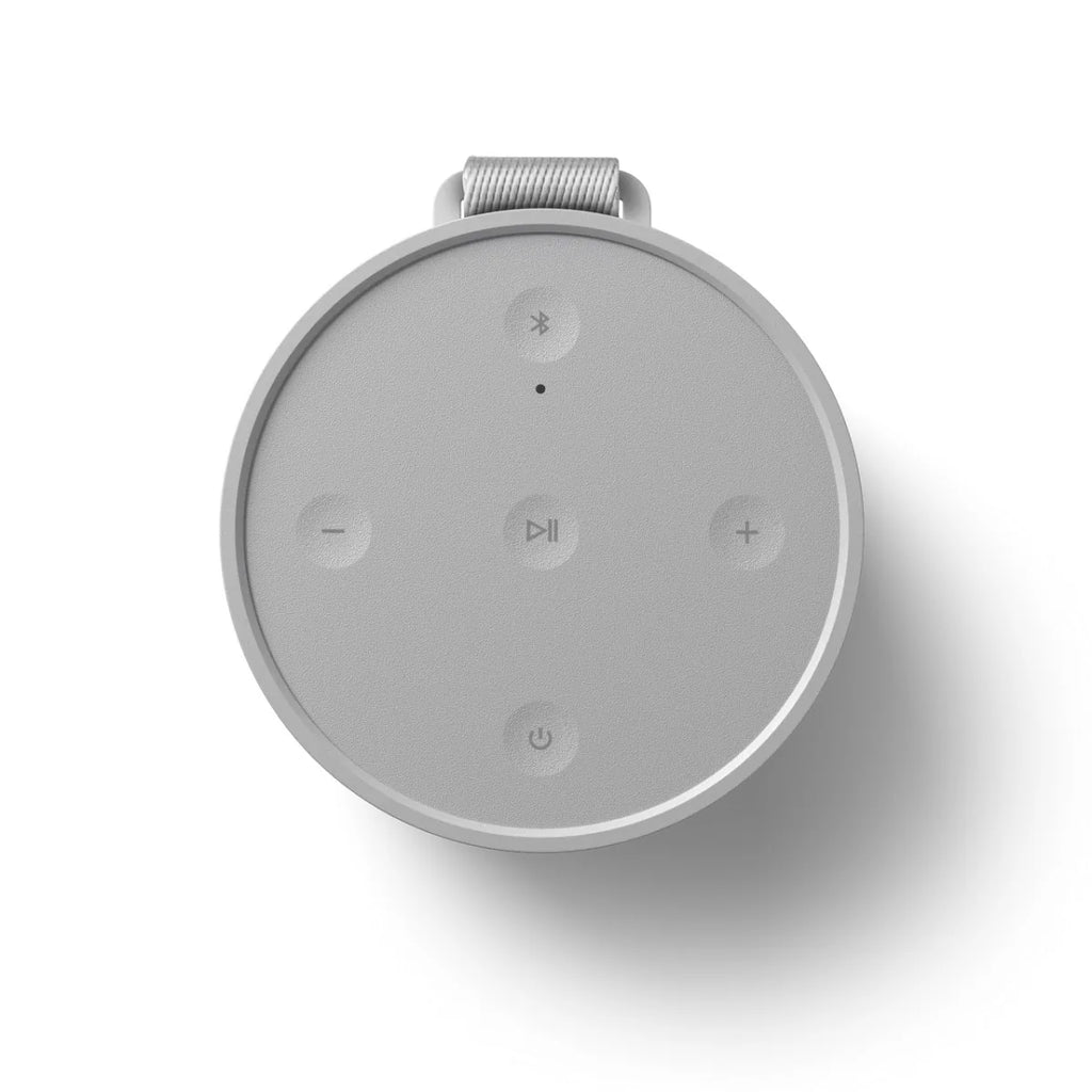 Bang & Olufsen Beosound Explore portable Bluetooth speaker, top view