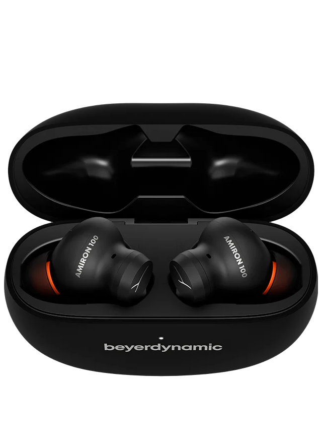 Beyerdynamic Amiron 100 wireless in-ear headphones, black case view 2