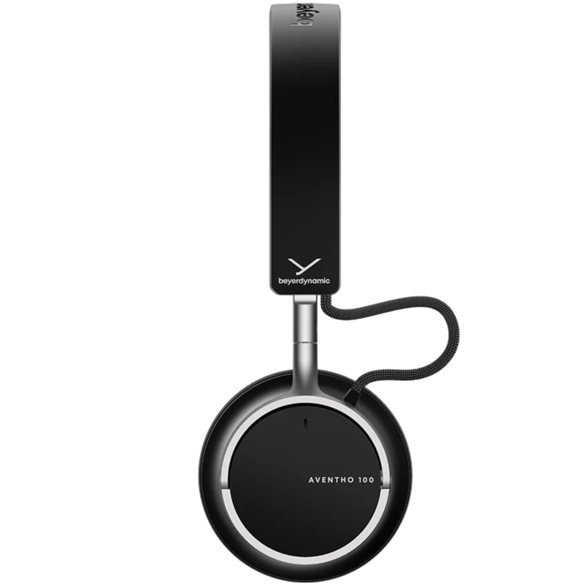 Beyerdynamic Aventho 100 wireless headphones in black, front view